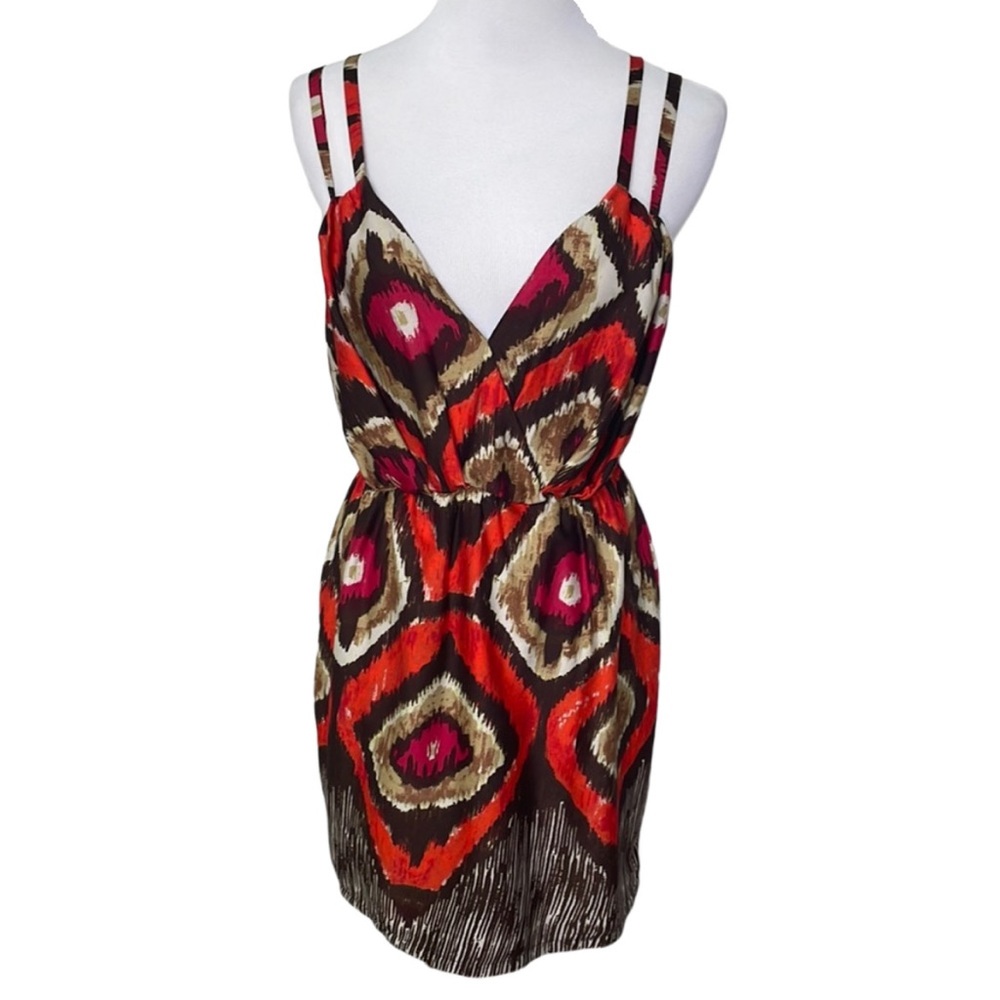 Gianni Bini Sleeveless V-Neck Elastic Waist Casual Dress